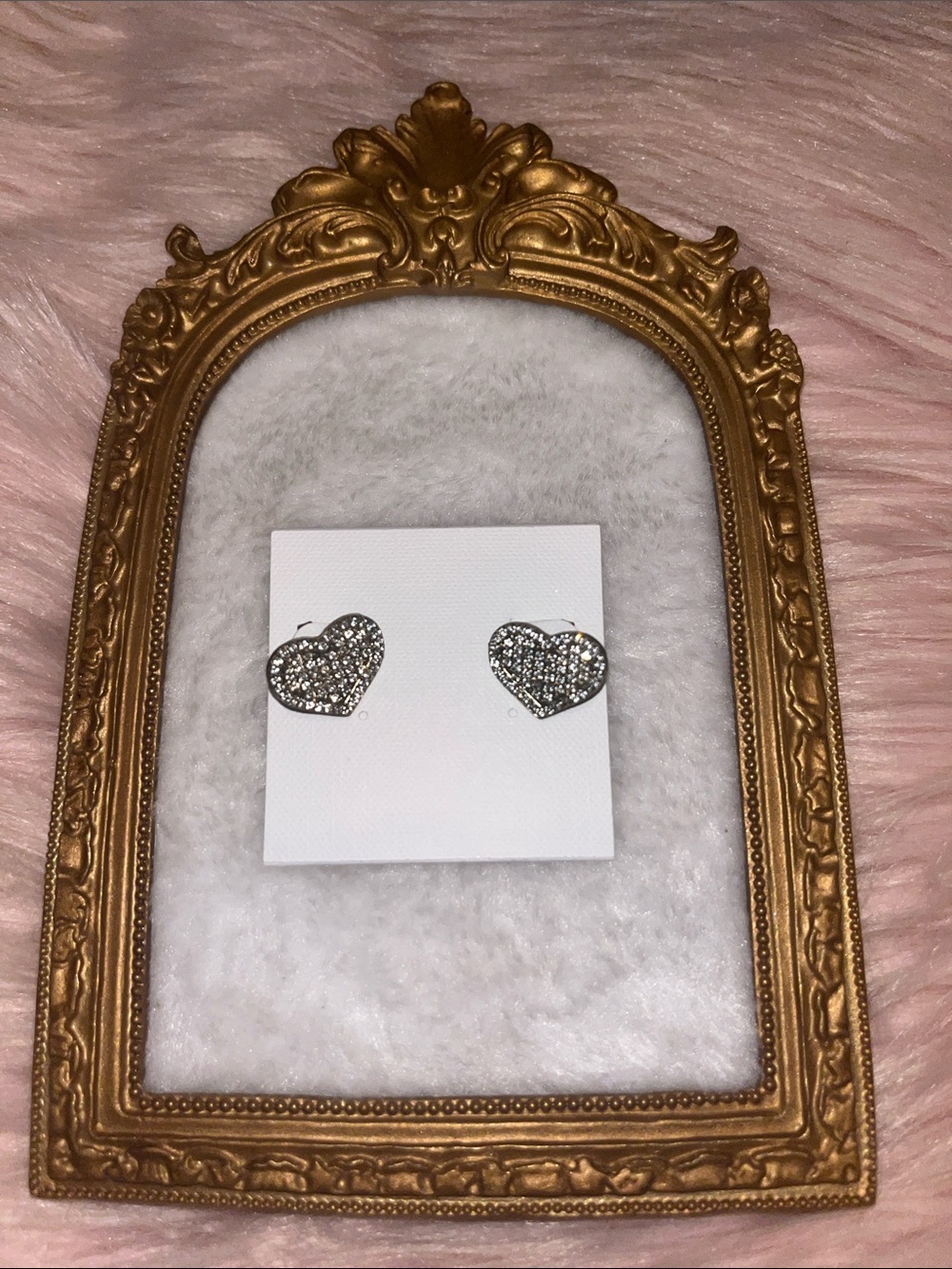 LUXE Julietta 18K Stainless Non-Tarnish Gold Heart Earrings